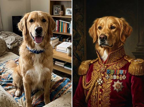 Custom Pet Portrait — Framed
