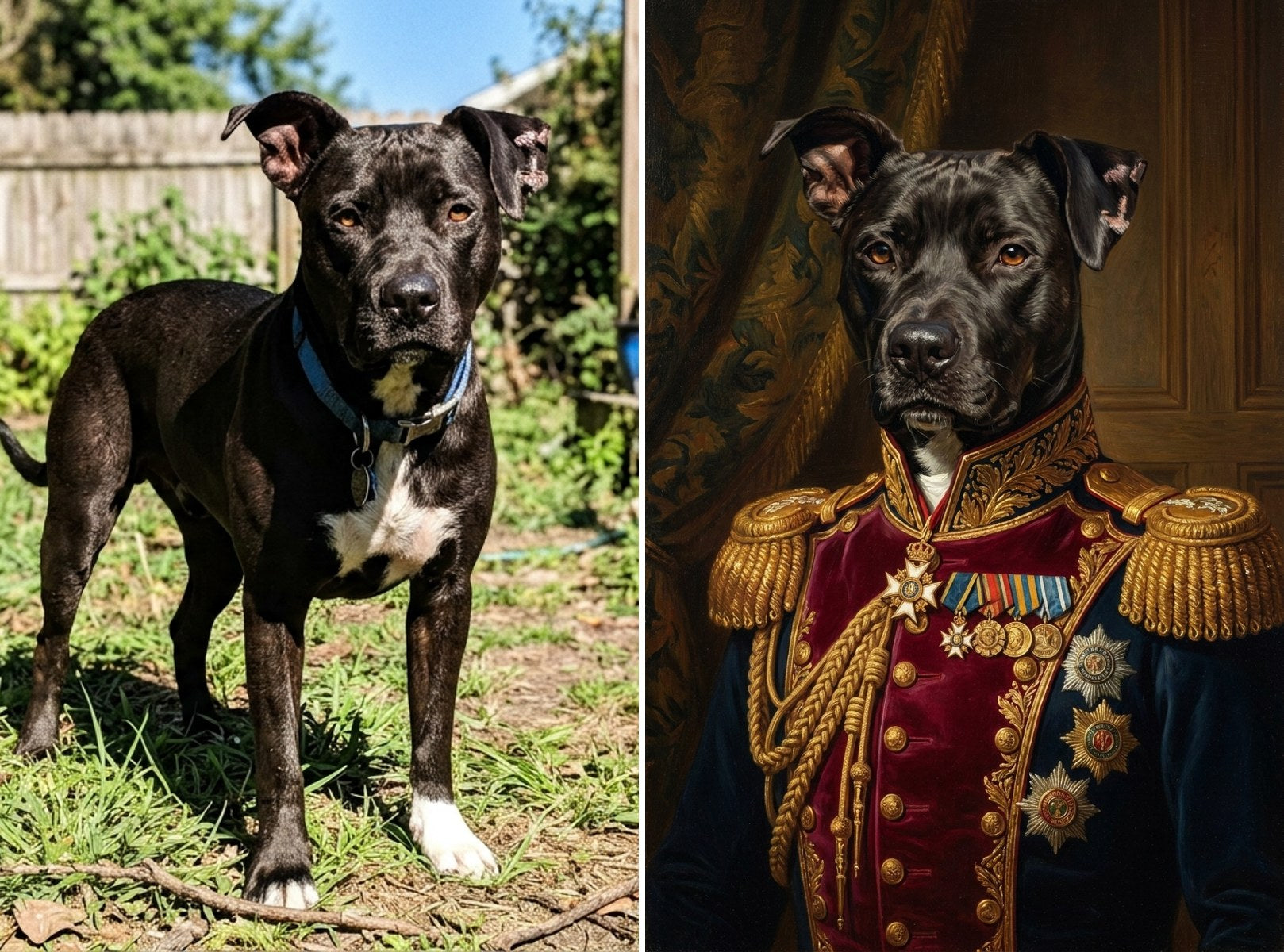 Custom Pet Portrait — Framed