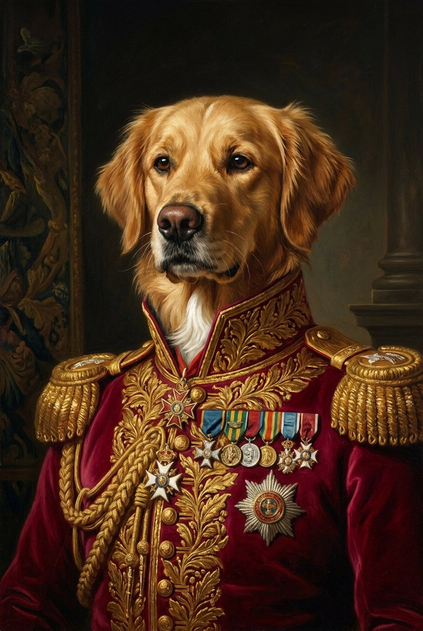 Custom Pet Portrait — Framed