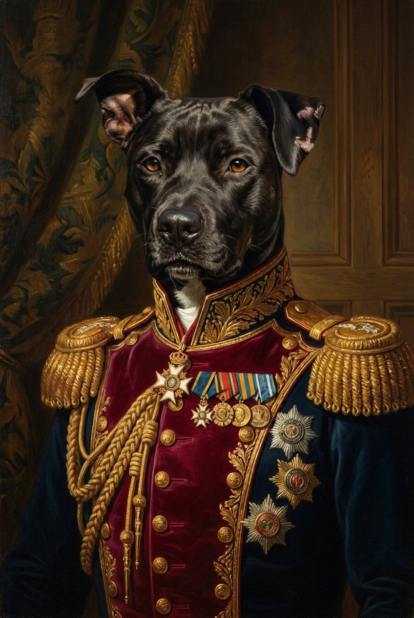Custom Pet Portrait — Framed